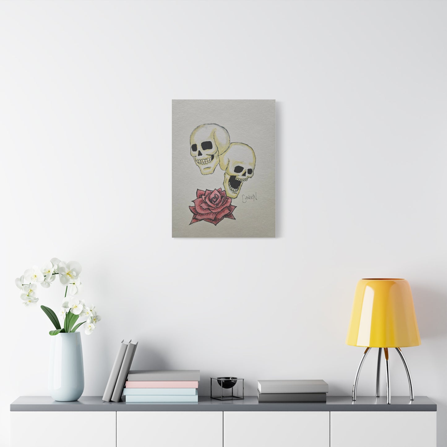 Skull & Rose Canvas