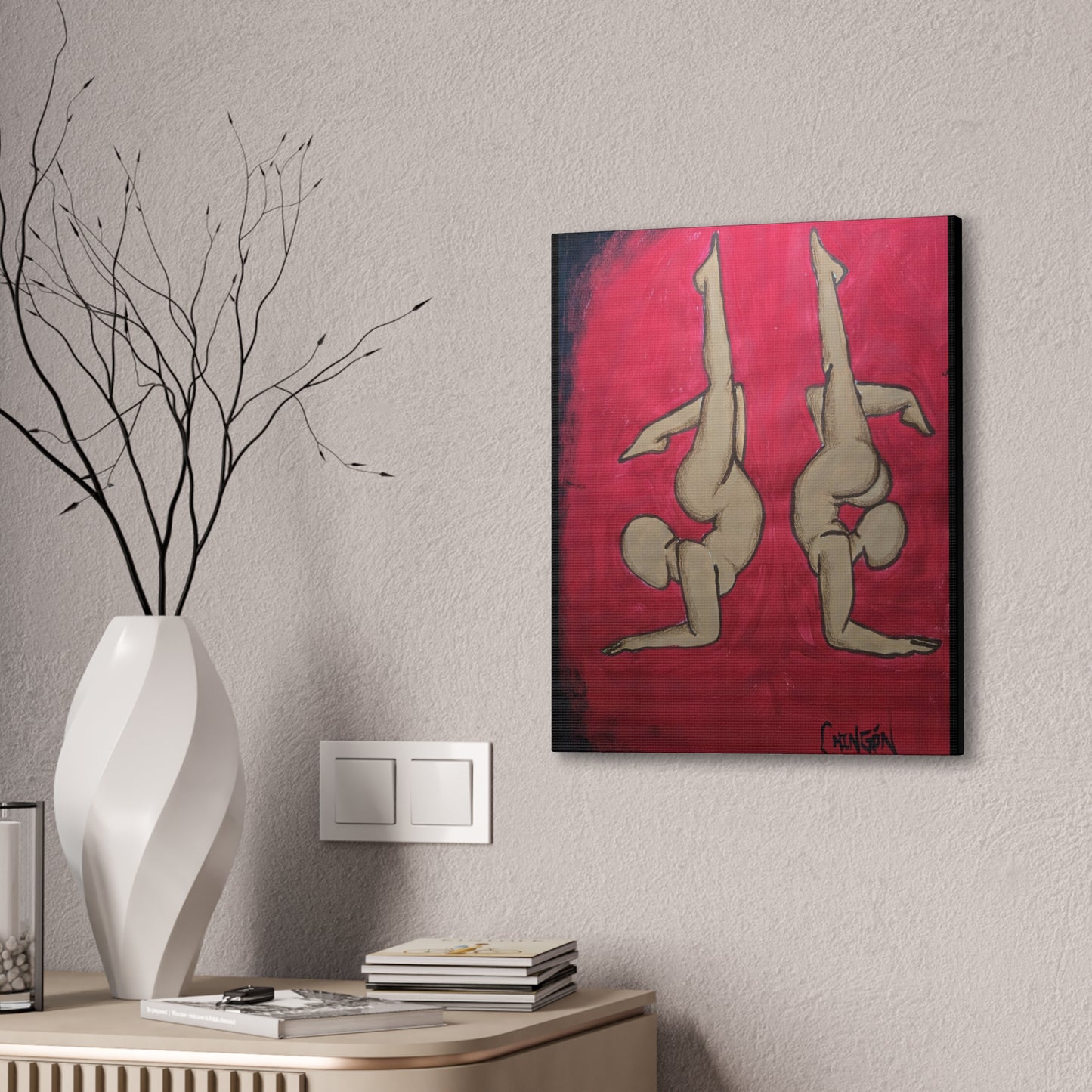 Sexy Bold Dual Yoga Contortion Canvas