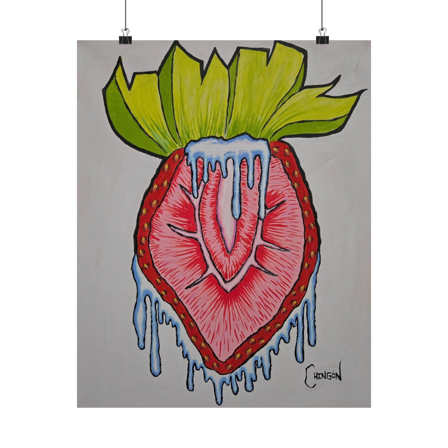 Juicy Strawberry Poster