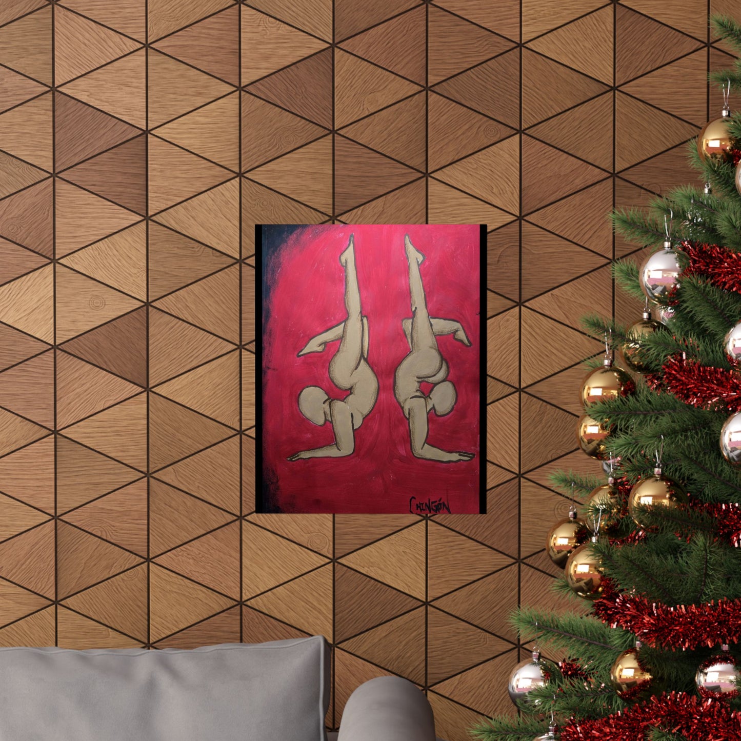 Sexy Bold Dual Yoga Contortion Poster