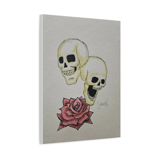 Skull & Rose Canvas