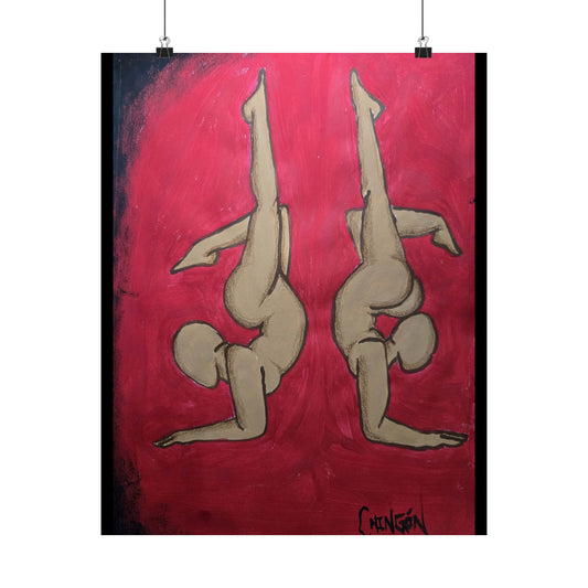 Sexy Bold Dual Yoga Contortion Poster