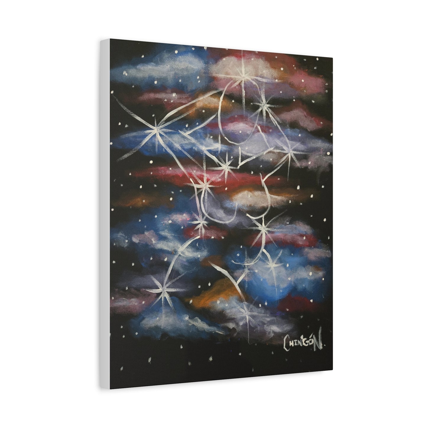 Galaxy Pin Up Canvas