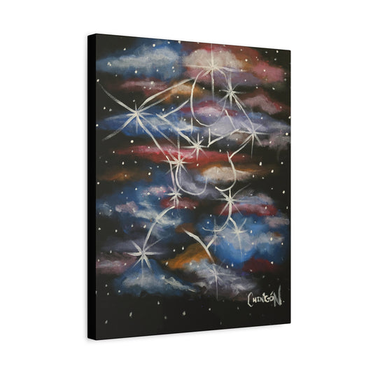 Galaxy Pin Up Canvas