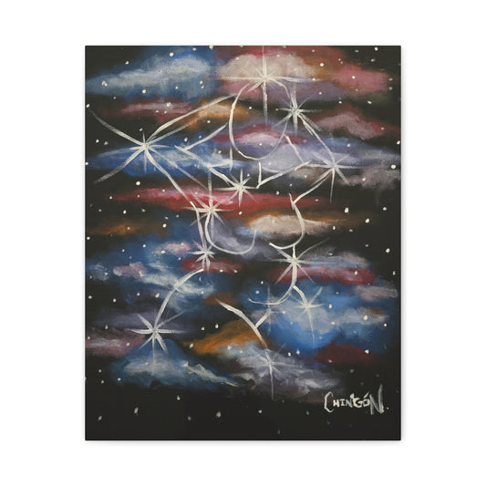 Galaxy Pin Up Canvas