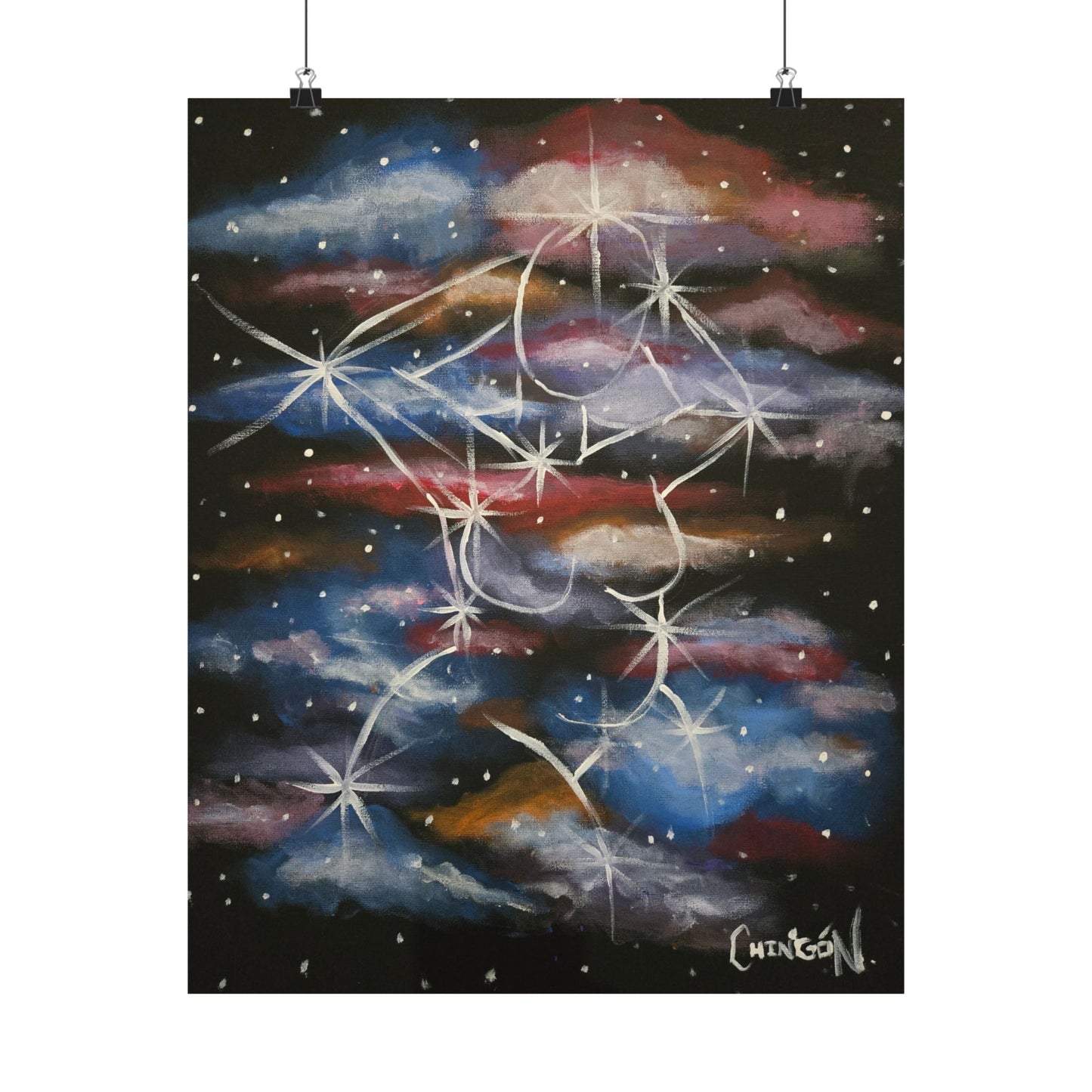 Galaxy Pin Up Poster