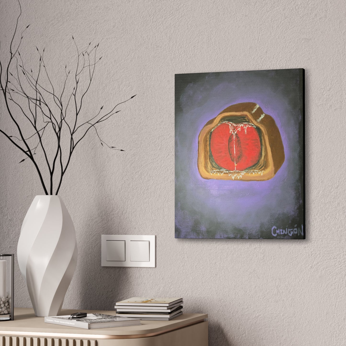 Chocolate Covered Cherry Canvas