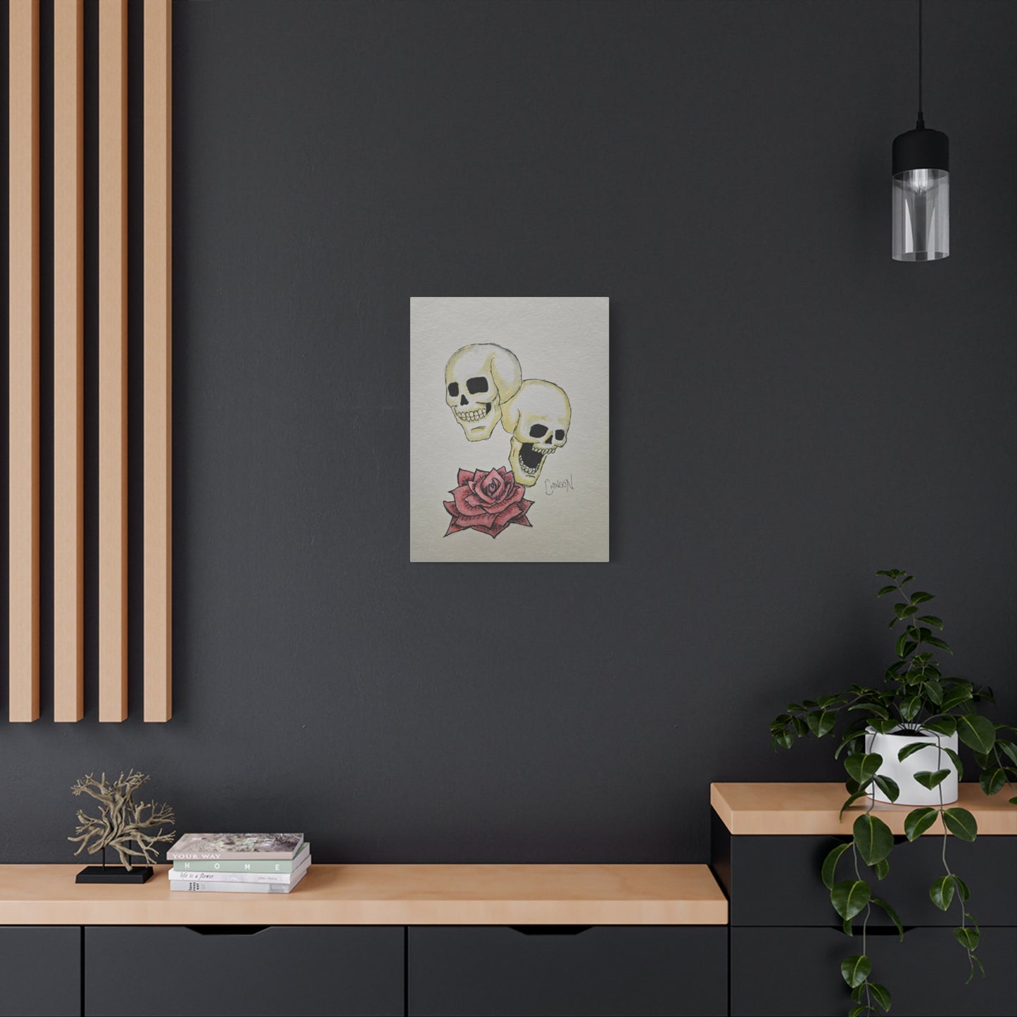 Skull & Rose Canvas